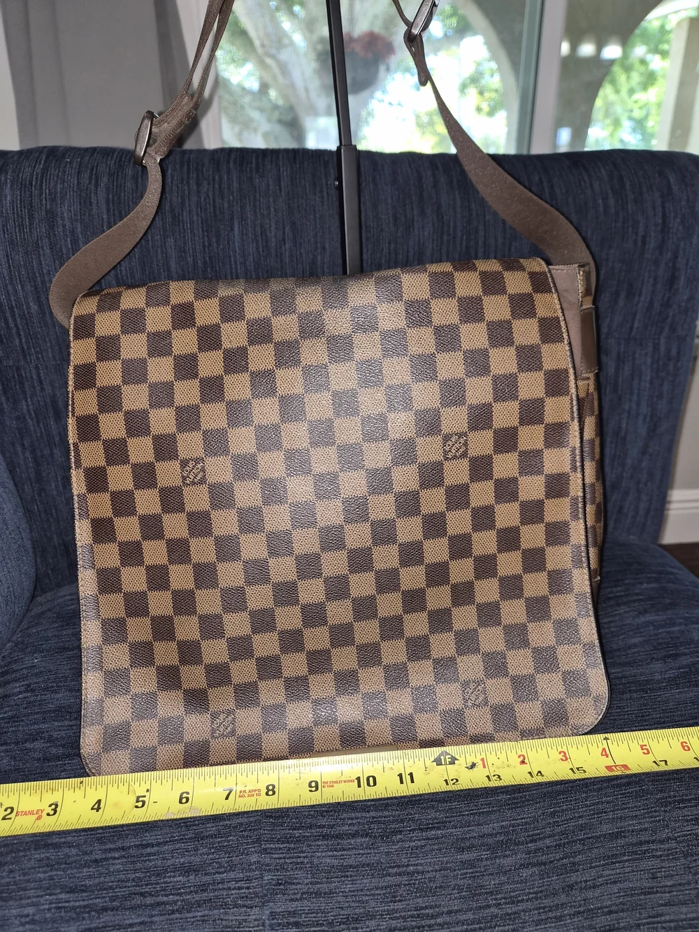 Louis Vuitton Bastille Messenger Bag Damier Ebene Crossbody Laptop